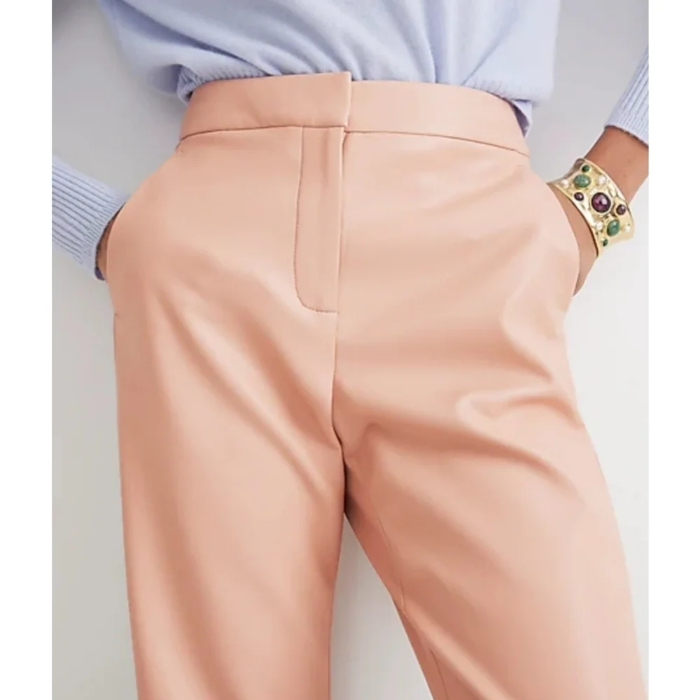 30. J.Crew Kate straight-leg pant in faux leather